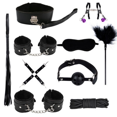 BDSM japonés erótico Conjunto de restricción de bondage Kit de restricción de bondage Traje de bondage Esposas Clampas de pezones