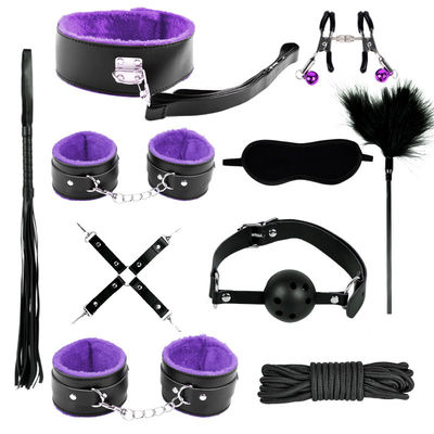 BDSM japonés erótico Conjunto de restricción de bondage Kit de restricción de bondage Traje de bondage Esposas Clampas de pezones