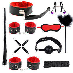 BDSM japonés erótico Conjunto de restricción de bondage Kit de restricción de bondage Traje de bondage Esposas Clampas de pezones