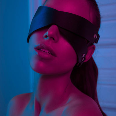 Silicona ABS BDSM Conjunto Bondage Ojo Máscara Pareja juguete sexual esclavo de cuero