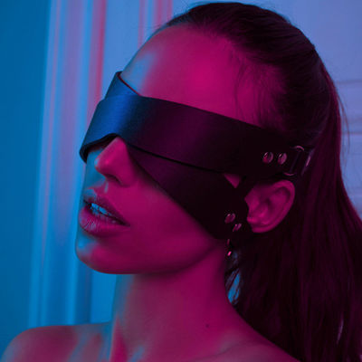 Silicona ABS BDSM Conjunto Bondage Ojo Máscara Pareja juguete sexual esclavo de cuero