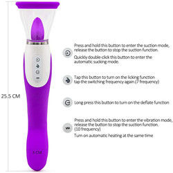 50dB Vibratores sexuales femeninos Vibrator de sexo juguete lengua femenina consolador caliente chupador de pezones