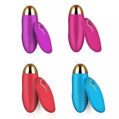 Pelotas de juguete vaginal a prueba de agua Vibrator remoto huevos saltadores juguetes sexuales rosas
