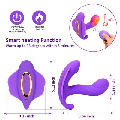 14cm Vibrator Bluetooth a prueba de agua juguete sexual calzoncillos vibratorios recargables para mujeres