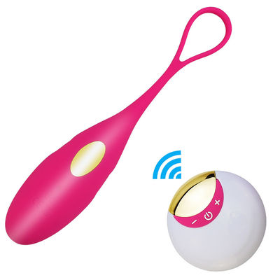 Masturbación por control remoto inalámbrico Dildo G Spot Vibrator de silicona huevo