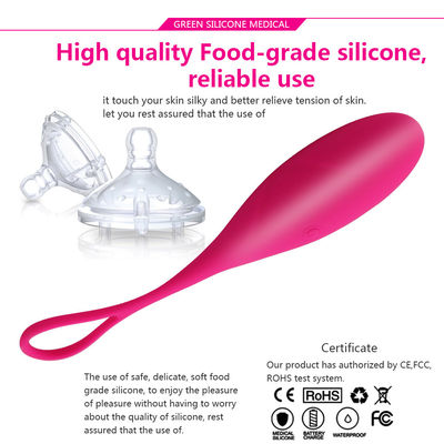 Masturbación por control remoto inalámbrico Dildo G Spot Vibrator de silicona huevo