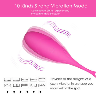 Masturbación por control remoto inalámbrico Dildo G Spot Vibrator de silicona huevo