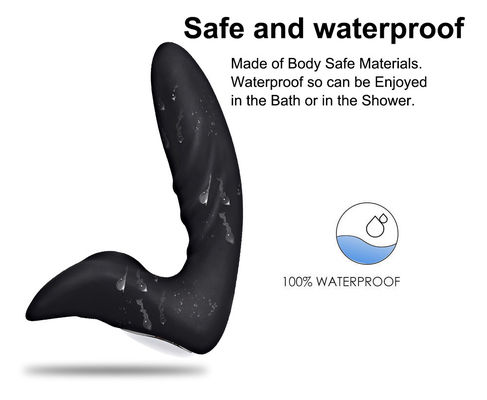 Masturbador masculino eléctrico giratorio juguete silicona masaje de próstata vibrador porno
