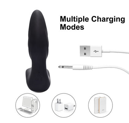 Masturbador masculino eléctrico giratorio juguete silicona masaje de próstata vibrador porno