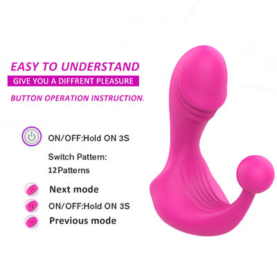 400g 15X9X9cm Vibrator inalámbrico juguete sexual G Spot Dildo Masajeador de próstata inodoro estimulador