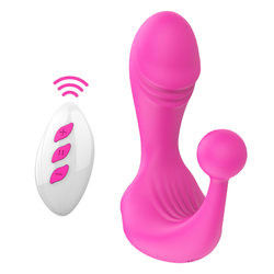 400g 15X9X9cm Vibrator inalámbrico juguete sexual G Spot Dildo Masajeador de próstata inodoro estimulador
