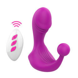 400g 15X9X9cm Vibrator inalámbrico juguete sexual G Spot Dildo Masajeador de próstata inodoro estimulador