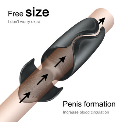 Anillo del pene Vibrator de polla masculino Ampliación automática Taza de masturbación masculina Para hombres