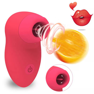 Mujer Vibrator de Punto G Adultos juguete lengua lamiendo el clítoris chupando vibrador