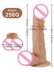 5.3 pulgadas Vibrator Juguete para adultos Realista Gran Dildos Penis de Silicona Para Mujeres Adultas
