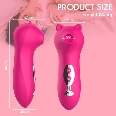 Placa de la válvula vibrante gato rosa vibrador de la clítoris vibración de succión