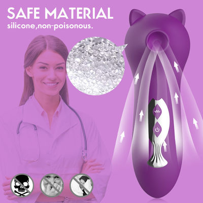 Placa de la válvula vibrante gato rosa vibrador de la clítoris vibración de succión