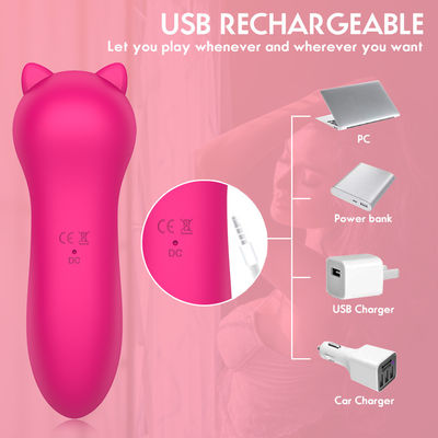 Placa de la válvula vibrante gato rosa vibrador de la clítoris vibración de succión