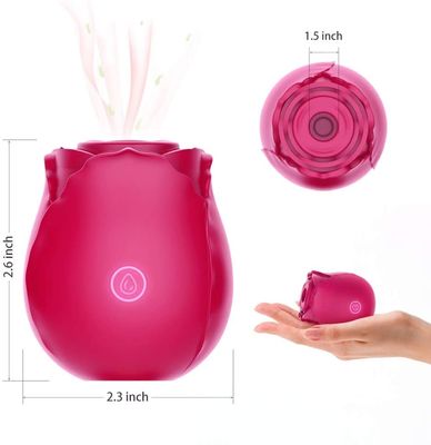 Vagina roja linda chupando la lengua succión vibrador rosa vibrador juguete sexual