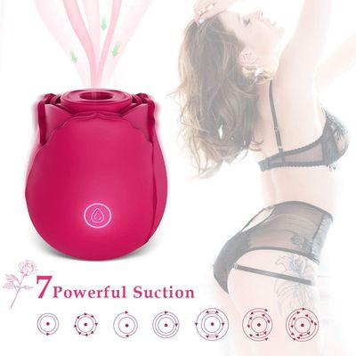 Vagina roja linda chupando la lengua succión vibrador rosa vibrador juguete sexual