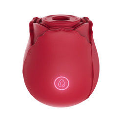 Vagina roja linda chupando la lengua succión vibrador rosa vibrador juguete sexual