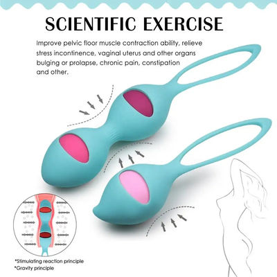 CE Vibrator Juguete para adultos Bola de Kegel 35 X 140 mm Mujeres Aprietación del suelo pélvico postparto