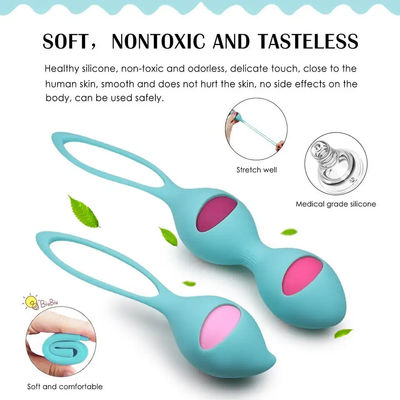 CE Vibrator Juguete para adultos Bola de Kegel 35 X 140 mm Mujeres Aprietación del suelo pélvico postparto