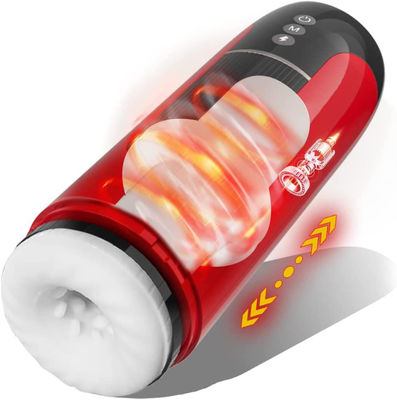 Calentamiento inteligente automático masculino Masterbater Telescópico de rotación masculino taza de masturbación