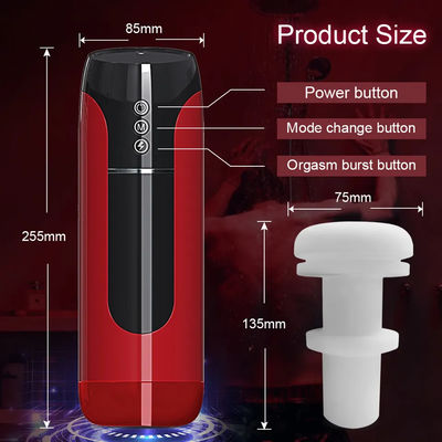 Calentamiento inteligente automático masculino Masterbater Telescópico de rotación masculino taza de masturbación