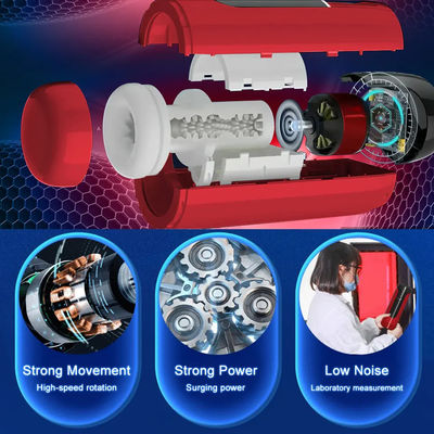 Calentamiento inteligente automático masculino Masterbater Telescópico de rotación masculino taza de masturbación