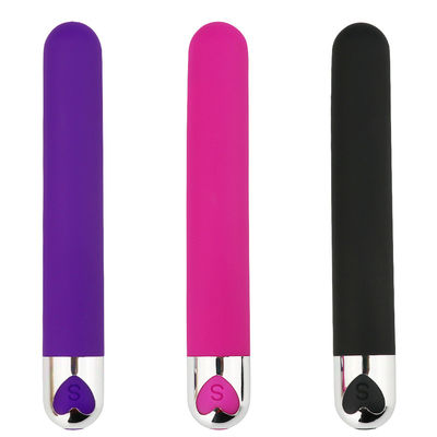 Vibrator de bala larga juguete de silicona para adultos ABS 137 x 21 mm