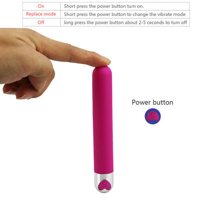 Vibrator de bala larga juguete de silicona para adultos ABS 137 x 21 mm