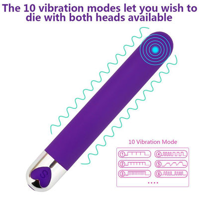 Vibrator de bala larga juguete de silicona para adultos ABS 137 x 21 mm