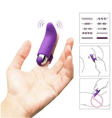 Juguete de sexo con dedos eléctricos con manga recargable Juguete de sexo con punto G Juguetes sexuales ROHS