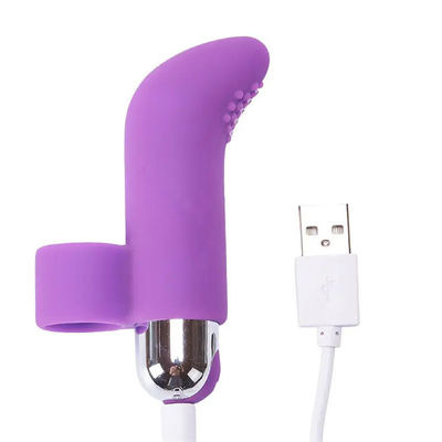 Juguete de sexo con dedos eléctricos con manga recargable Juguete de sexo con punto G Juguetes sexuales ROHS