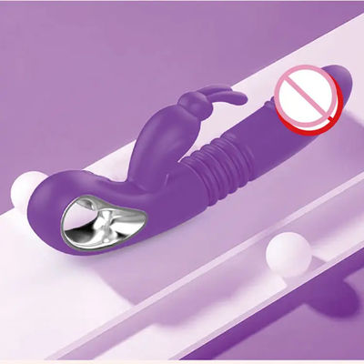 Vibrator de 12 frecuencias juguete sexual usb recargable estimulador femenino dildo telescópico calefacción