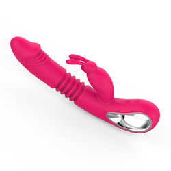 Vibrator de 12 frecuencias juguete sexual usb recargable estimulador femenino dildo telescópico calefacción