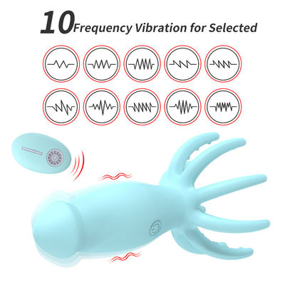 Vibradores de punto G 8 pulpo Vibrator de dedos Masajeador de cabeza