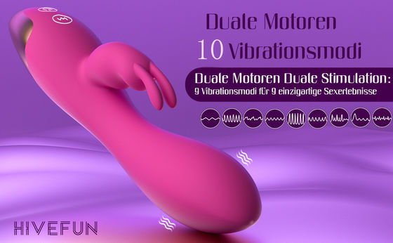 Juguetes sexuales recargables con punto G Masajeador de clítoris de conejo impermeable Vibrator para mujeres