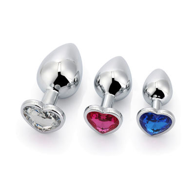 Extremo Sexo rosa Plug anal de acero inoxidable Plug trasero enorme Plug de corazón Juguetes de cola
