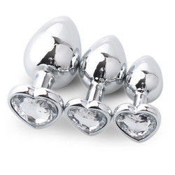 Extremo Sexo rosa Plug anal de acero inoxidable Plug trasero enorme Plug de corazón Juguetes de cola
