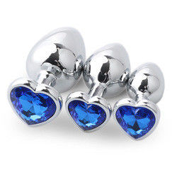Extremo Sexo rosa Plug anal de acero inoxidable Plug trasero enorme Plug de corazón Juguetes de cola