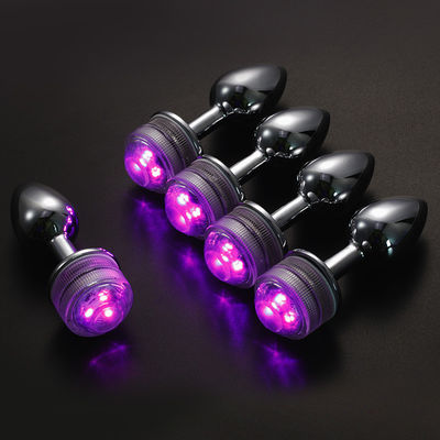 G Spot Cosplay Plug Anal juguetes sexuales Glow Tail control remoto Lumineux con joyas Plug trasero