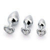 Juguete de masturbación masculina en forma de corazón Vibrante trasero Dildo Multicolor Juguete de culo de metal