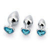 Juguete de masturbación masculina en forma de corazón Vibrante trasero Dildo Multicolor Juguete de culo de metal
