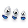 Juguete de masturbación masculina en forma de corazón Vibrante trasero Dildo Multicolor Juguete de culo de metal