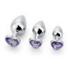 Juguete de masturbación masculina en forma de corazón Vibrante trasero Dildo Multicolor Juguete de culo de metal