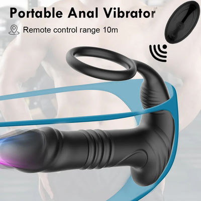250g de conector anal vibratorio juguetes sexuales masaje de próstata retraso de la eyaculación aplicación de control remoto