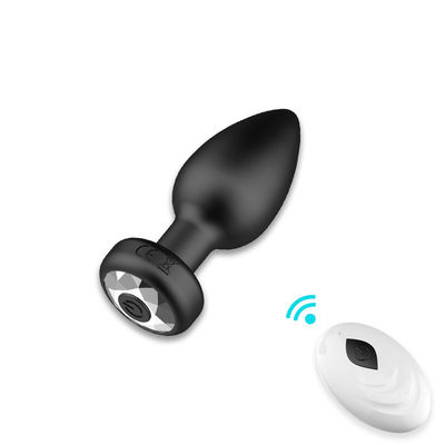 Conector anal sin cables juguetes sexuales silicona USB recargable 10 frecuencia