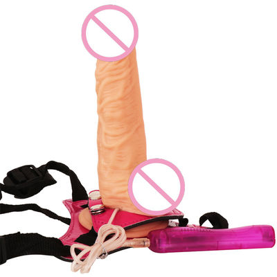Lesbiana enorme sexo realista producto de silicio pene correa en el arnés del consolador para hombres mujeres